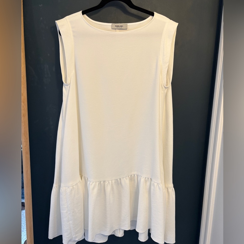 Rachel Comey Ivory Sleeveless Ruffle Dress